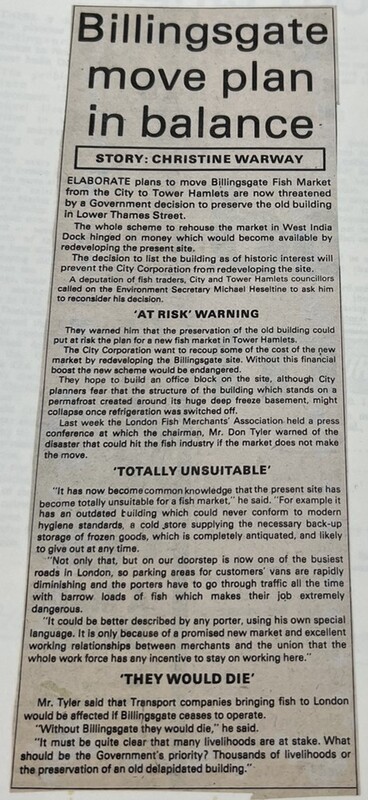 Hackney Advertiser Tower Hamlets: Describing the Development of the Docklands as Unsuitable