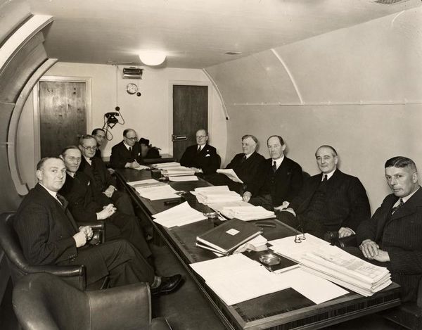 The Railway Executive Committee meetings in Down Street Station's tunnels