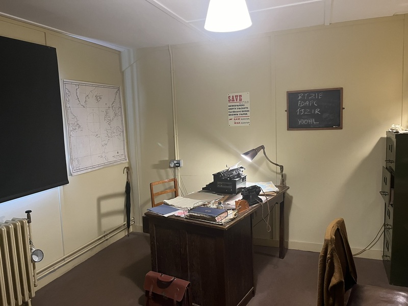 A recreation of Alan Turing's office at Hut 8, Bletchley Park.