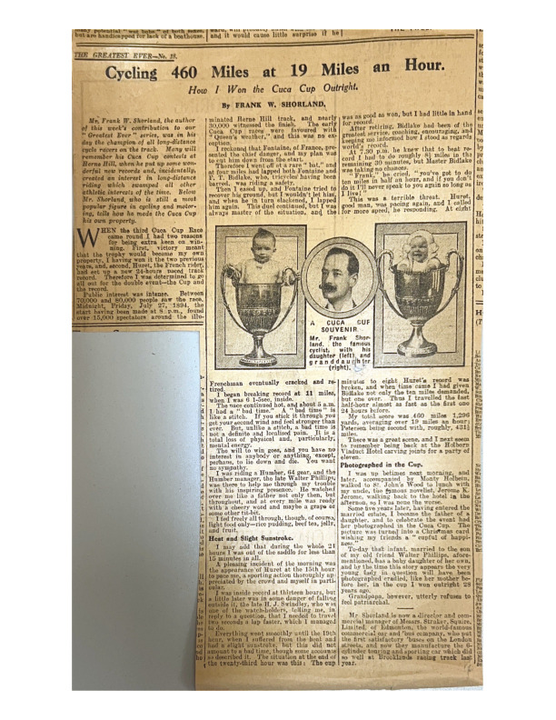 Cycling 460 Miles at 19 Miles an Hour