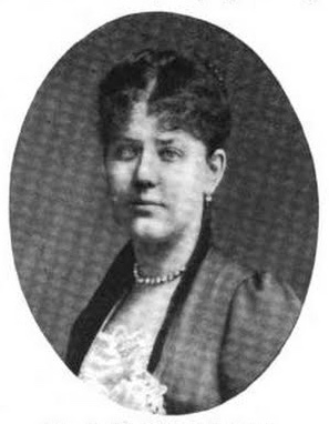 Portrait of Maude Val&eacute;rie White taken by Alfred Ellis published in 1901 in "Some Lady Songwriters" as a part of the Ladies' Realm&nbsp;journal.