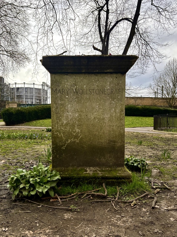 Original burial site of Mary Wollstonecraft