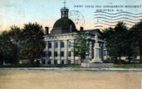 Courthouse and Confederate Monument