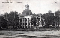 Courthouse and Confederate Monument