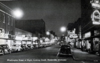 Washington Street at Night, Looking South