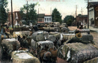 Cotton bales on West Side Square