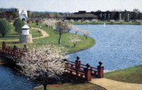 View of Huntsville Hilton from Big Spring Park