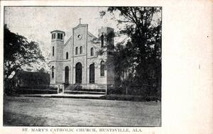 View of St. Mary of the Visitation Catholic Church circa 1915 to 1944. From the Southpaw Postcard collection.