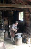 Blacksmith at work at Burritt on the Mountain - A Living Museum.  Missile and Space Capital.