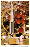 Model of Saturn Space Vehicle &amp; "Real" Saturn Booster