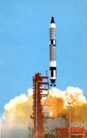 Gemini - Titan I Lifting Off Launching Pad