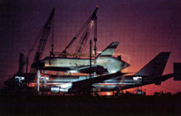 Enterprise Being Unloaded from 747 Carrier