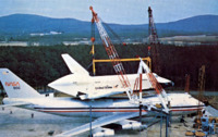 Preparations for Unloading Enterprise from 747 Carrier.