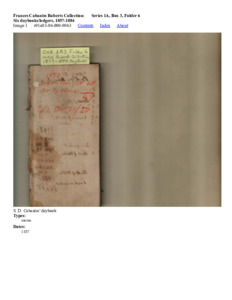 Six daybooks/ledgers, 1857-1884.