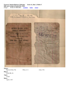 Bills and receipts of family life, 1910s.