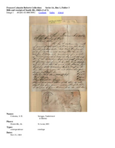 Bills and receipts of family life, 1860s (1 of 2).