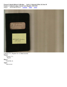 Fannie S. Cabaniss Ledger, Circuit Court Register, 1929-1933