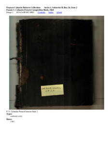 Fannie S. Cabaniss French Composition Book, 1868