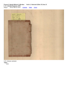 C. E. Cabaniss Expenses, 1870