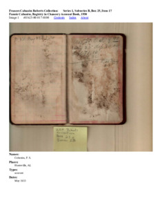 Fannie Cabaniss, Registry in Chancery Account Book, 1930