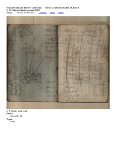 S. D. Cabaniss Bank Account, 1859