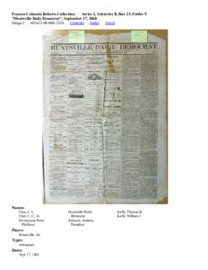 "Huntsville Daily Democrat"