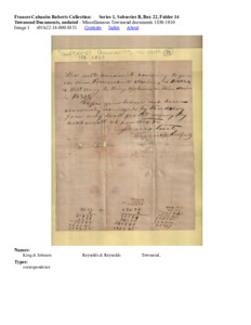 Townsend Documents, undated