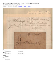 Chadick/Chaddick/Chadwick, Rev. W. D.