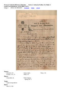 Legal Correspondence, 1878-1890 (2 of 3)