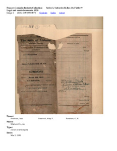 Legal and court documents, 1938