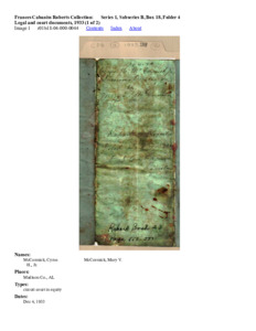 Legal and court documents, 1933 (1 of 2)