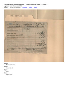 Legal and court documents, 1926