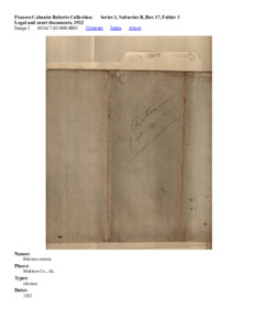 Legal and court documents, 1922