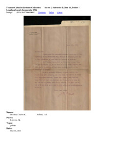 Legal and court documents, 1916