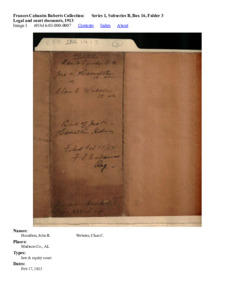 Legal and court docuemts, 1913