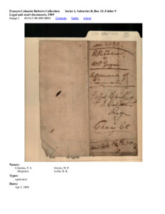 Legal and court documents, 1909