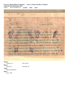 Legal and court documents, 1904