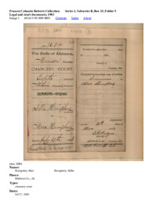 Legal and court documents, 1903