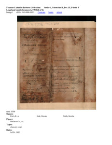 Legal and court documents, 1902 (1 of 2)