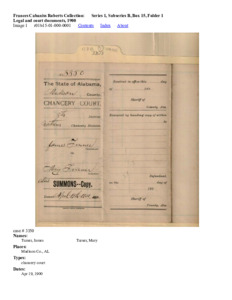 Legal and court documents, 1900