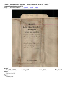 Legal and court documents, 1898