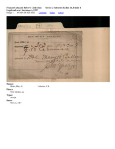 Legal and court documents, 1897