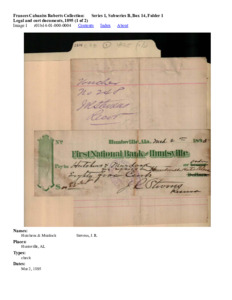 Legal and cort documents, 1895 (1 of 2)