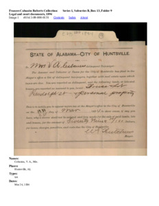 Legal and court documents, 1894