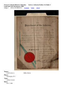 Legal and court documents, 1890