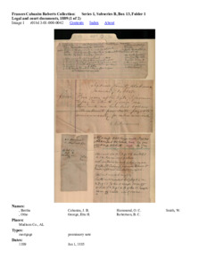 Legal and court documents, 1889 (1 of 2)