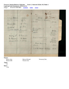 Legal and court documents, 1879 (1 of 3)