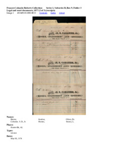 Legal and court documents, 1877 (3 of 3) (receipts)