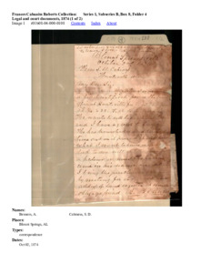 Legal and court documents, 1874 (1 of 2)