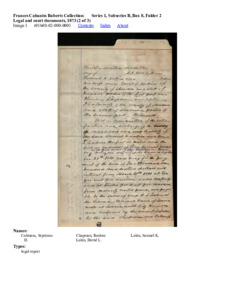 Legal and court documents, 1873 (2 of 3)